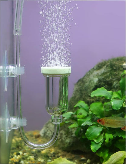 boxtech Aquarium Air Stone, Fish Tank Bubble Diffuser High Dissolved Oxygen Airstones for Air Pump Accessoriess with 1 Check Valve, 2 Suction Cup for Aquarium Pond Hydroponic - Image 10