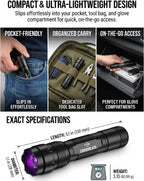 Crossblaze tactical ultraviolet flashlight with water resistant IP65 seals