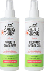 SKOUT'S HONOR Probiotic Pet Deodorizer Spray- Hydrating Daily-Use with Avocado Oil & Omega-3s, Microbiome Friendly Certiified, Paraben & Sulfate-Free, 97% Natural, 8oz, Sunkissed Coconut - Image 10