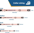 GoTags reflective dog collar showing adjustment slider mechanism