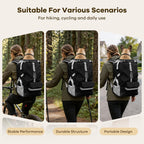 Adjustable neck and abdominal compression straps on the black ZIPOWEY pet backpack demonstrating snug fitting capabilities.
