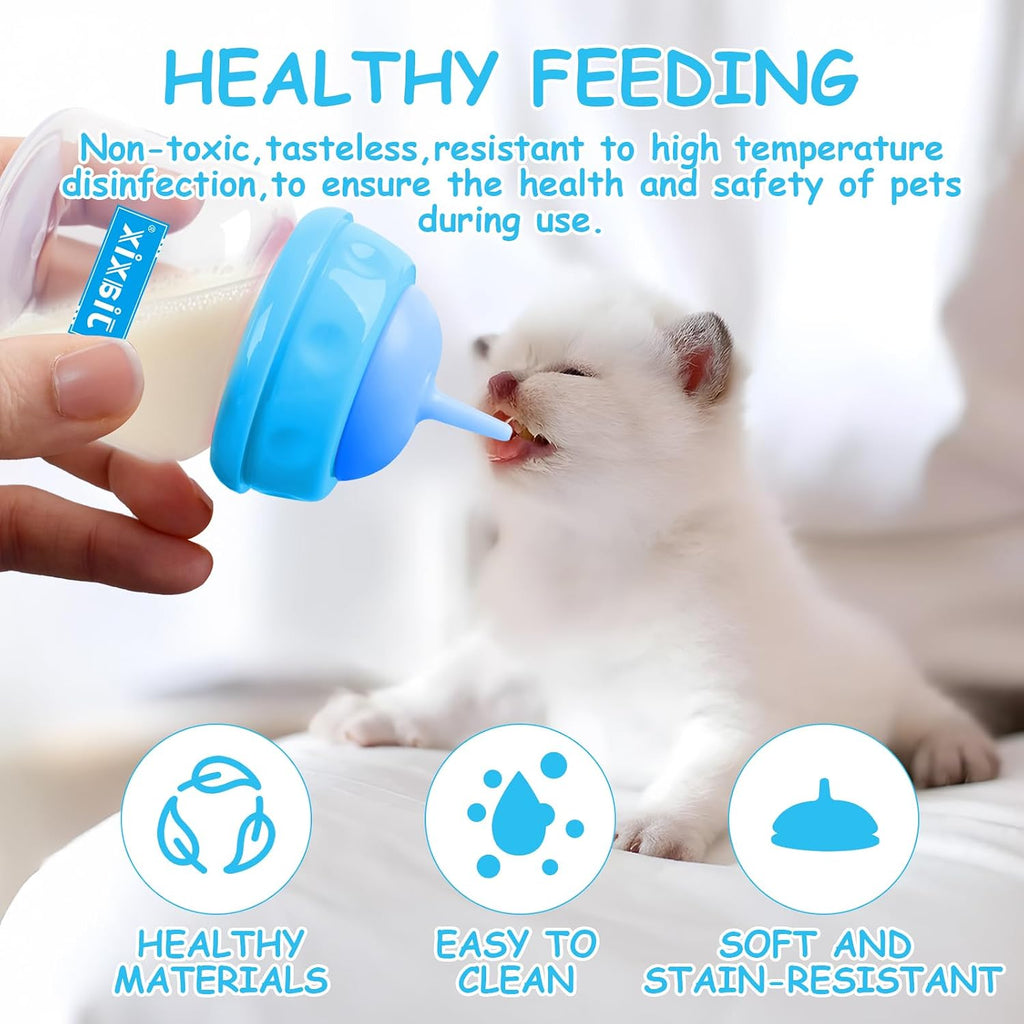 Anti-choking feeding accessories highlighting the various sizes of replaceable silicone teats.