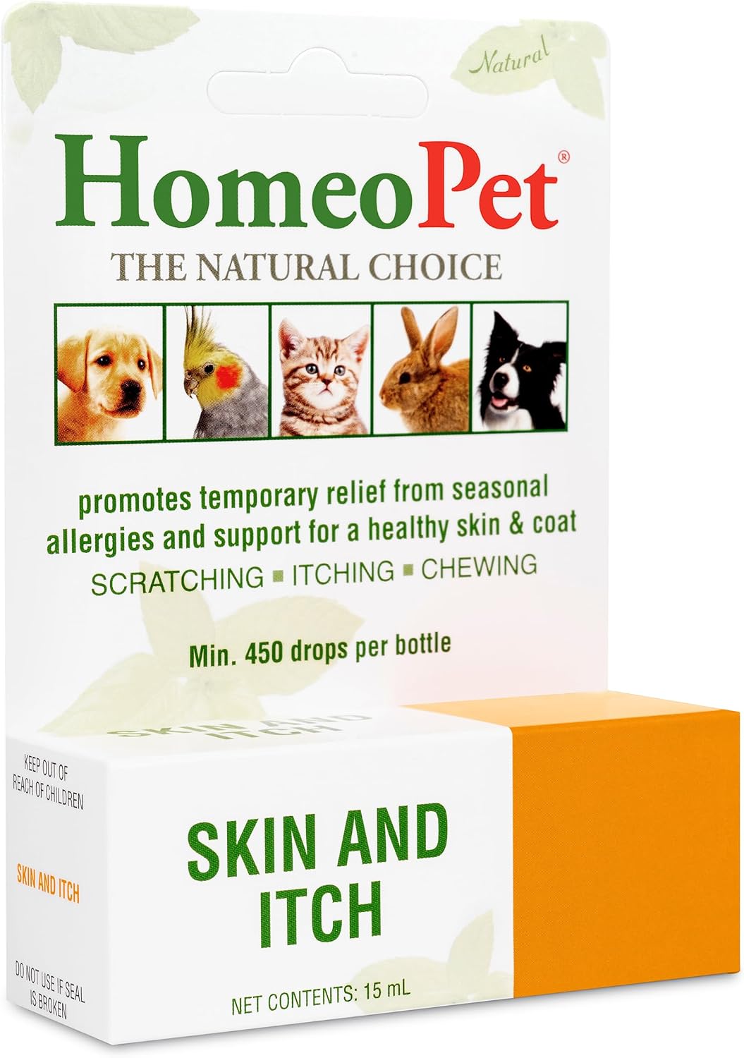Safe and natural pet wellness product packaging overview