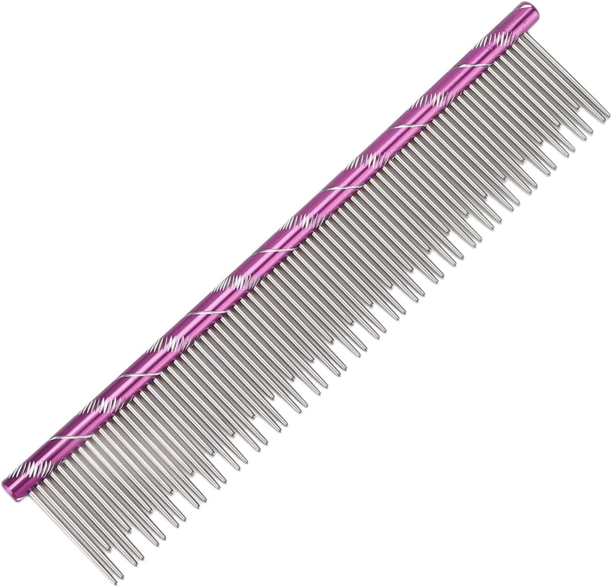 Zerodis stainless steel pet hair removal comb front view