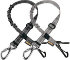 AUBELL Dog Seat Belt for Car,Updated 3-in-1 Adjustable Reflective Bungee Heavy Duty Dog Car Harness Tether with Clip Hook Latch & Buckle,Swivel Zinc Alloy Carabiner,Black - Image 14