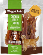 Waggin' Train Chicken Jerky Dog Treats, Made with 100% Real Chicken Breasts, Only Two All-Natural Ingredients, Great High Protein Dog Treat, Easily Digestible for Big or Small Dogs, 30 oz. Pouch - Image 11