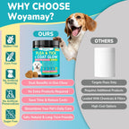 Woyamay shiny coat support chews close up showing chew texture