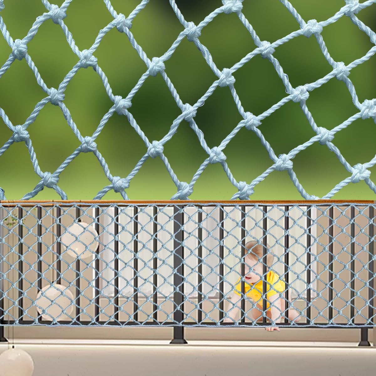 Harernet stair safety net for kids front view