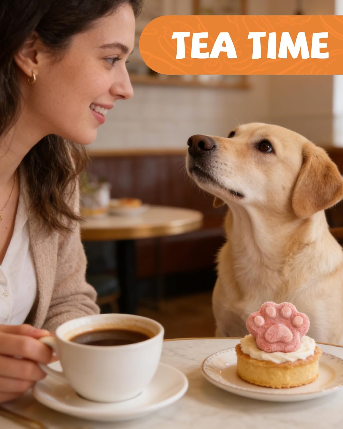 Pet owner serving Pawup natural treats to a cat
