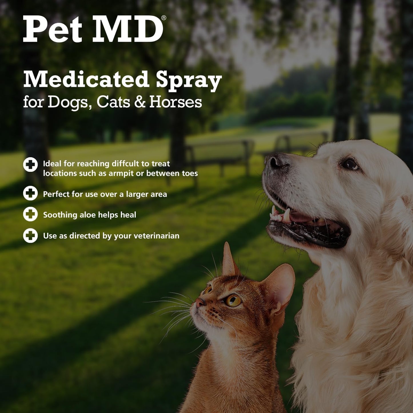 USA imported Pet MD topical spray for pet hotspot and yeast infection relief