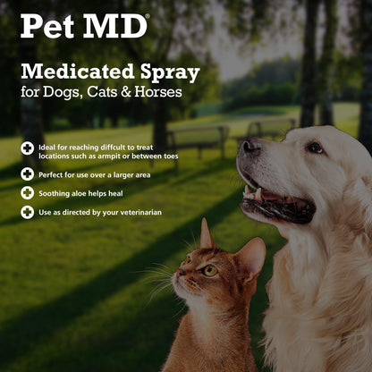 USA imported Pet MD topical spray for pet hotspot and yeast infection relief