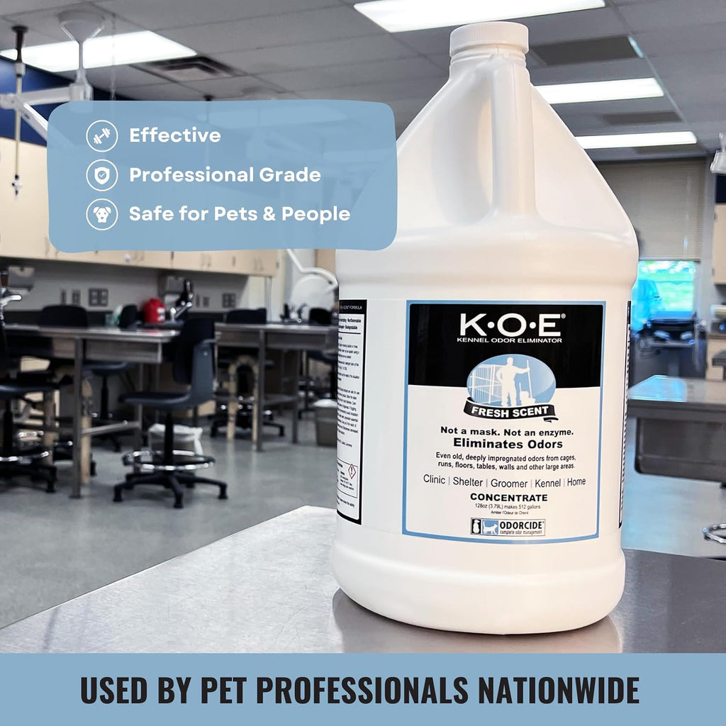 Professional grade Odorcide K.O.E. cleaner for animal facilities