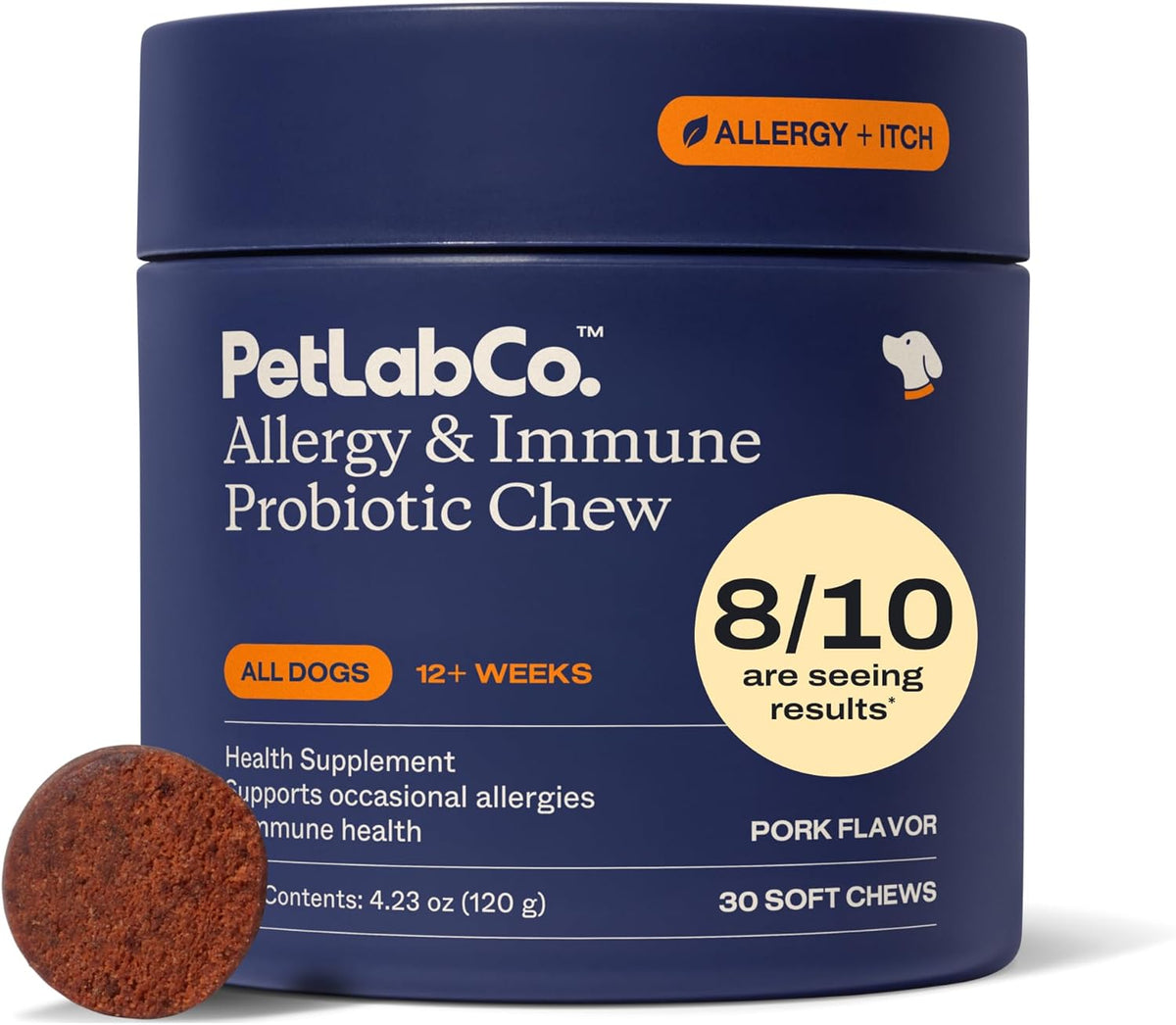 PetLab Co. three pack allergy and immune dog chewable vitamins.