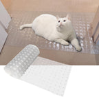 THAMIAO carpet protector for pets clear front view on a textured floor mat