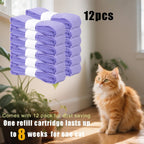 Close up of Egdusns scented cat litter refill film
