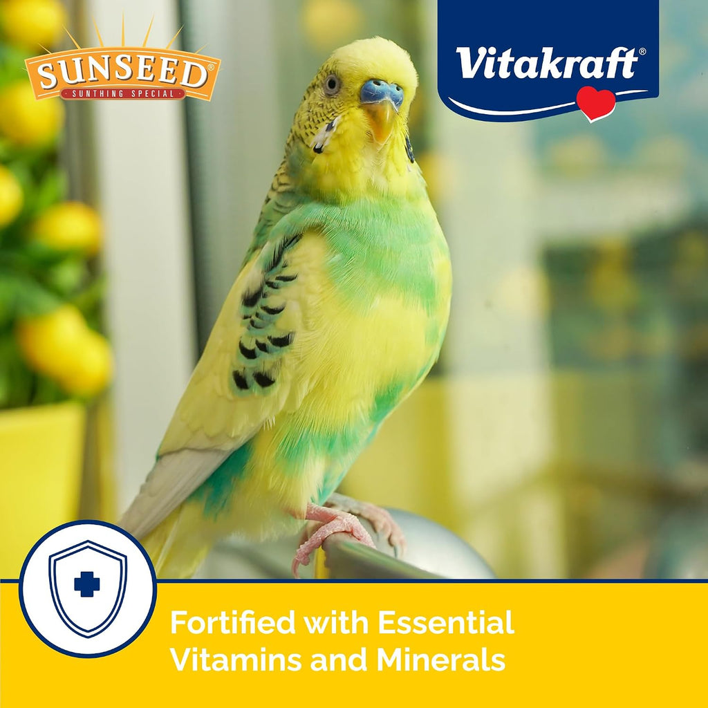 Pet bird enjoying wholesome seed mixture in bowl