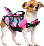 Ripstop Dog Life Jacket Shark Life Vest for Dogs, Safety Lifesaver with High Buoyancy and Lift Handle for Small and Medium BreedsRose Red XS - Image 13