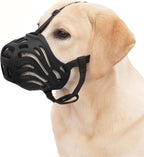 Eudemond silicone basket dog muzzle front view premium pet safety guard