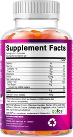 Vitamatic sugar free fiber gummies in berry peach and strawberry flavor