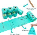 Yuchiya dog waste dispenser packaging with included three LR44 button cell batteries.