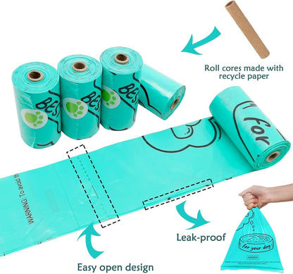 Yuchiya dog waste dispenser packaging with included three LR44 button cell batteries.