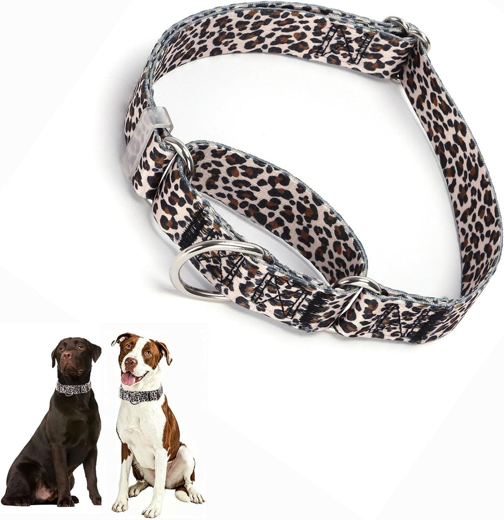 Martingale Dog Collars for Medium Large Dogs, No Slip Girl Dog Collars with Adjustable Soft Nylon and Special Bull Flower Design, for Small Dogs Also (M) - Image 11