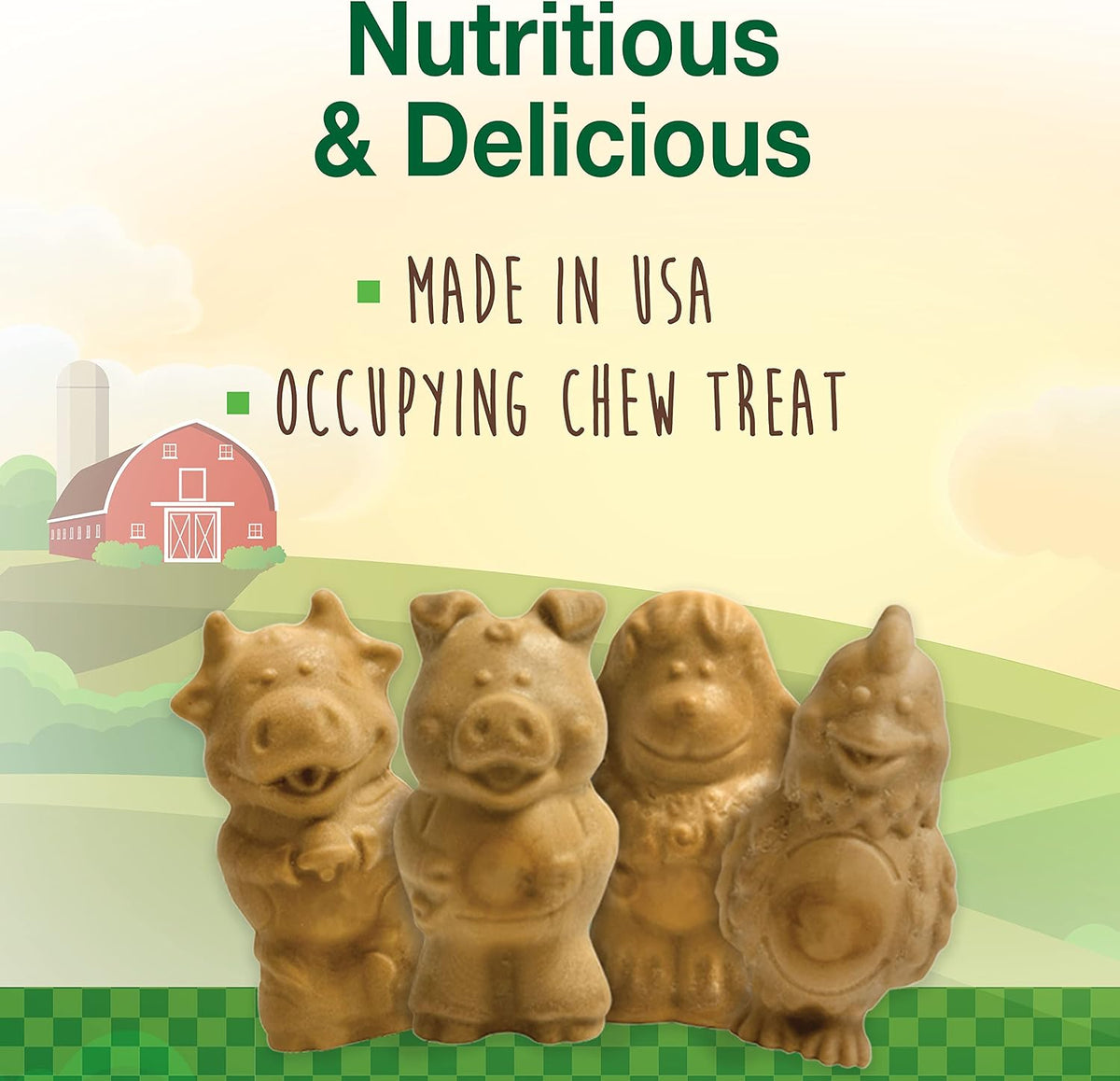 Nylabone puppy treats 12 count pack back side view
