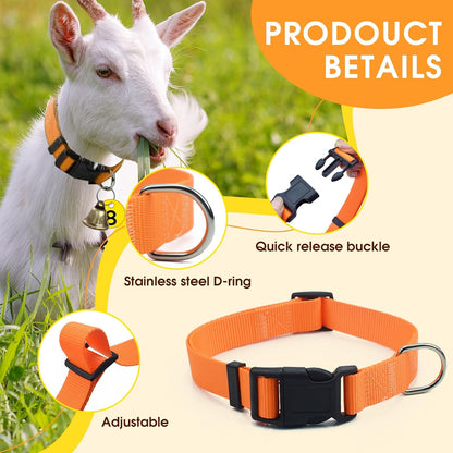 ETCYAOXIN copper livestock grazing bell and numbered plastic identification tag attached to a durable keyring