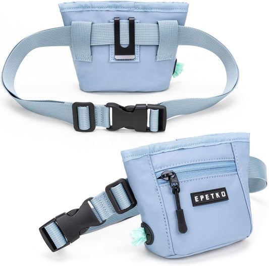 Close up of the powerful magnetic closure device on the pet training treat bag