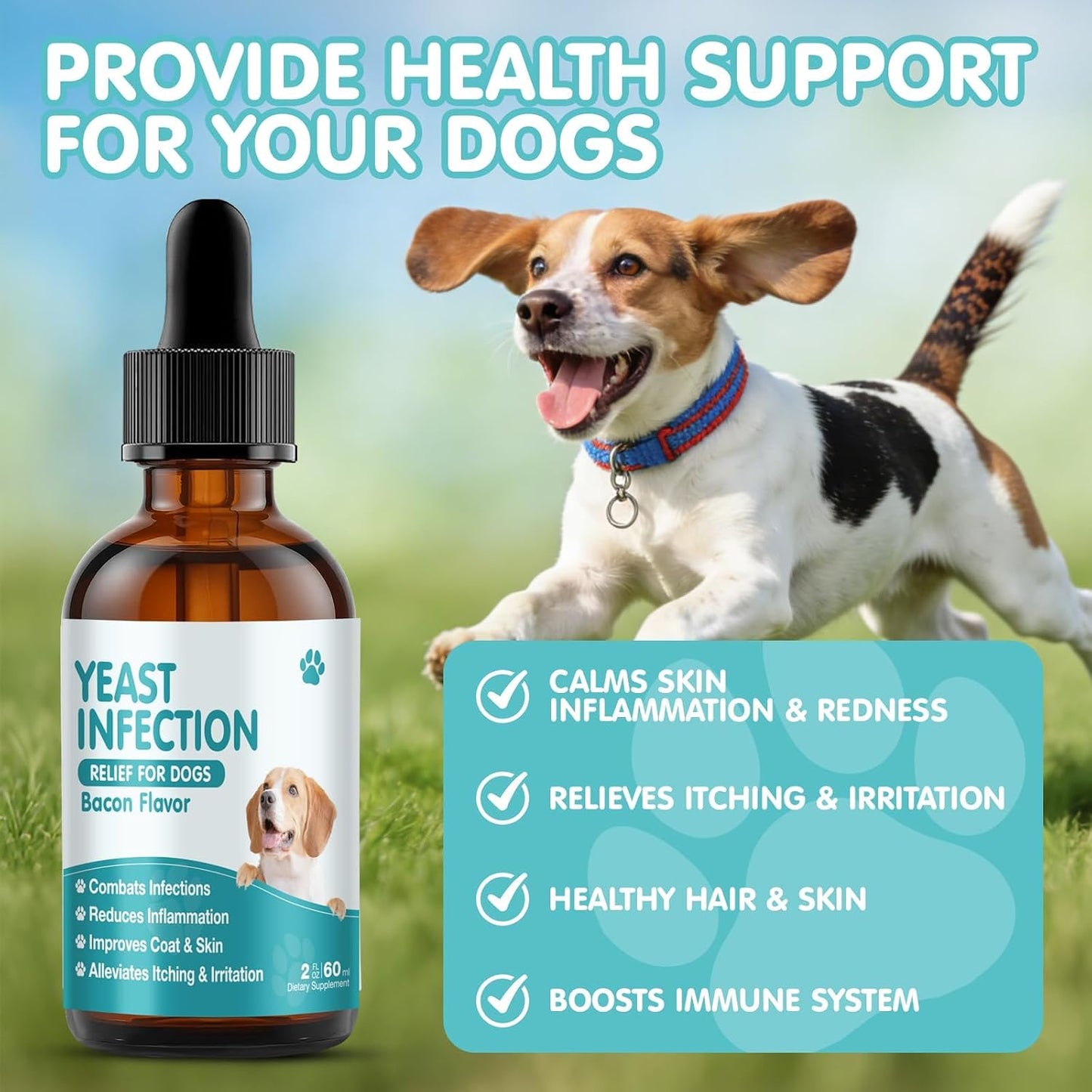 Armoya herbal supplement for puppy and adult dog paw licking relief