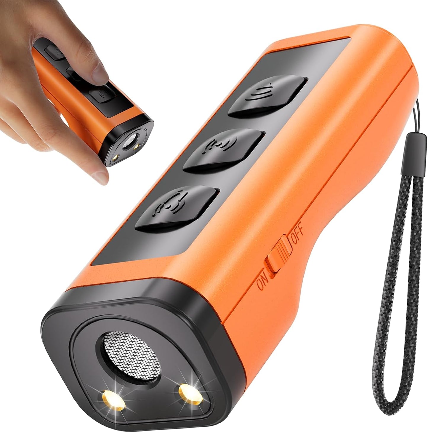Xiuxun rechargeable ultrasonic dog bark deterrent device front view