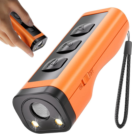 Xiuxun rechargeable ultrasonic dog bark deterrent device front view