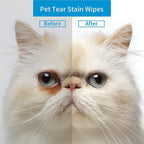 Unscented pet face and wrinkle cleaning wipes container back details