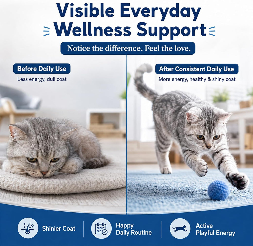 Premium cat skin and coat supplement chews with zinc methionine and selenium yeast