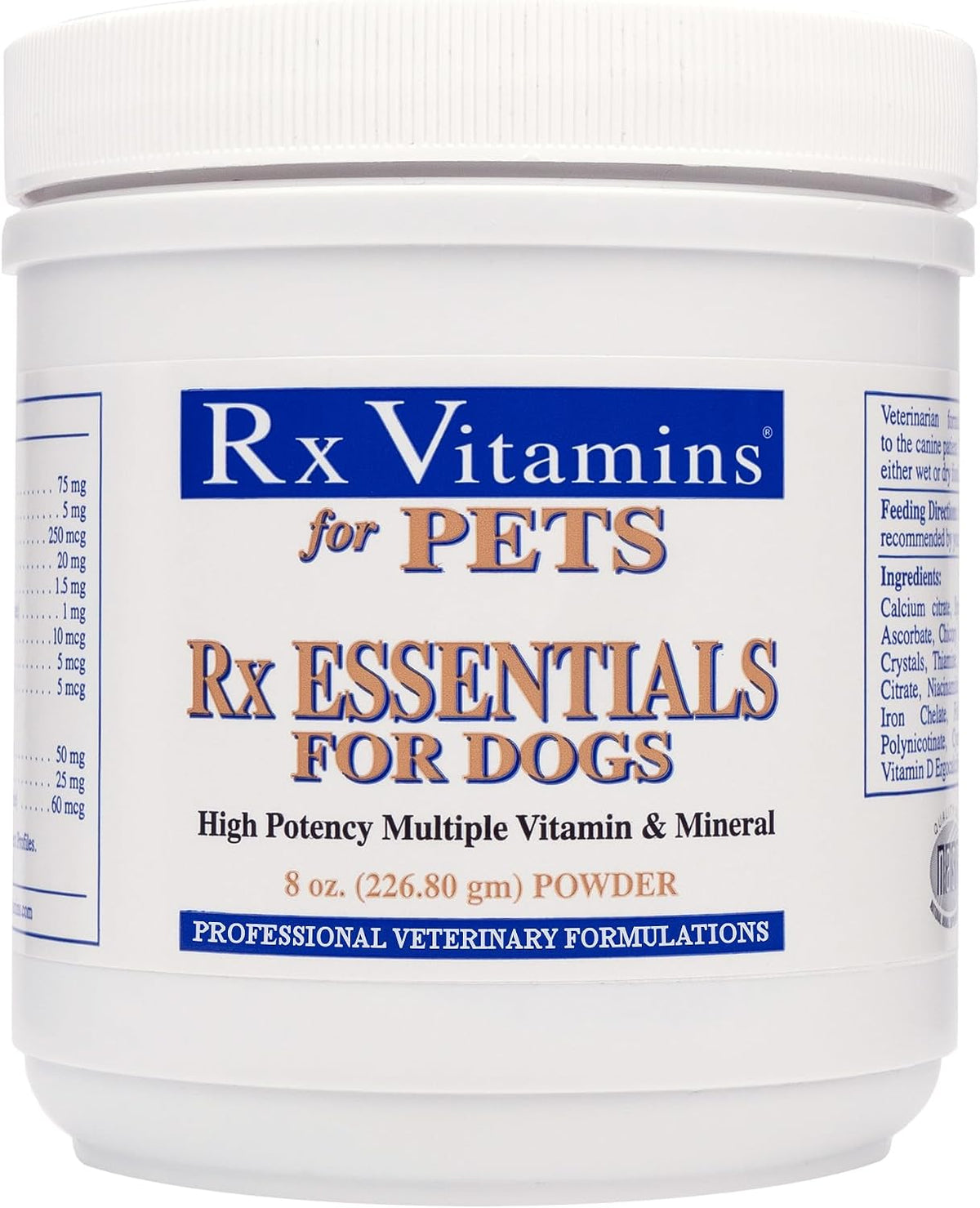 Rx Vitamins Essentials for Dogs - Daily Vitamins & Minerals - with Blue Spirulina, Kelp Powder, and Milk Thistle - Complete Canine Vitamins and Essential Minerals Powder - 8 oz - Image 10