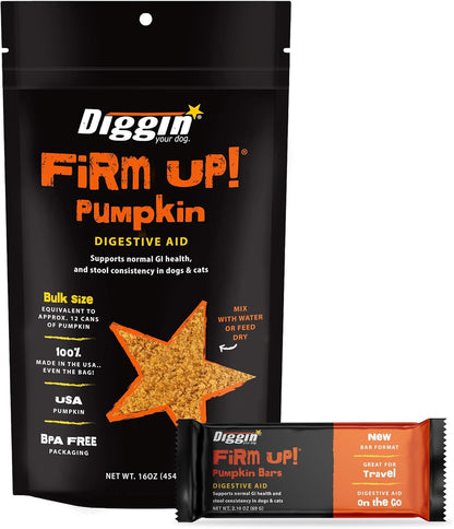 Diggin' Your Dog - Firm Up Pumpkin for Dogs & Cats - Fiber Supplement with Pumpkin & Apple Fiber for Cat & Dog Digestive Support - Made in USA, 4 oz - Image 12