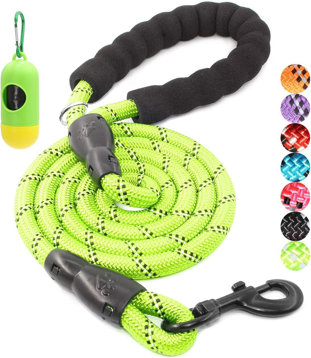 BAAPET 2/4/5/6 FT Dog Leash with Comfortable Padded Handle and Highly Reflective Threads for Small Medium and Large Dogs (5FT-1/2'', Black) - Image 10