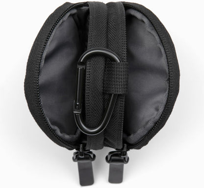 Cleverpup snackpack graphite color variant showing product measurements side view