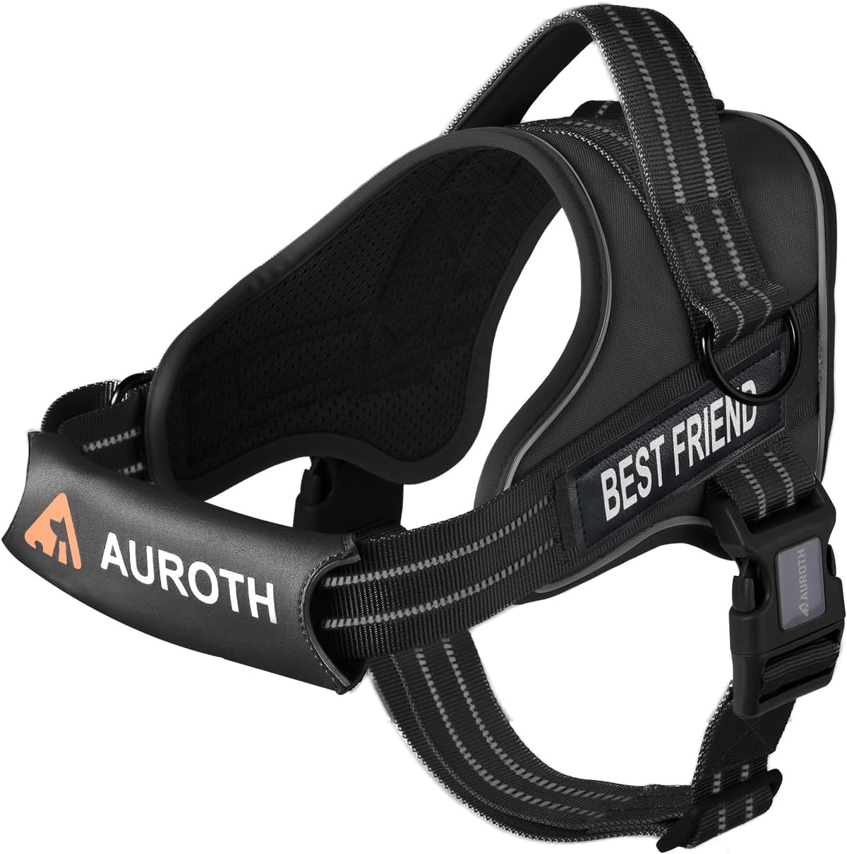 AUROTH Dog Harness and Leash Set, Soft Padded Service Dog Vest with 5.25FT Dog Leash, No Choke, Easy On Pet Vest, Adjustable Reflective No Pull Dog Harness for Large Dogs, Easy Walking and Training - Image 13