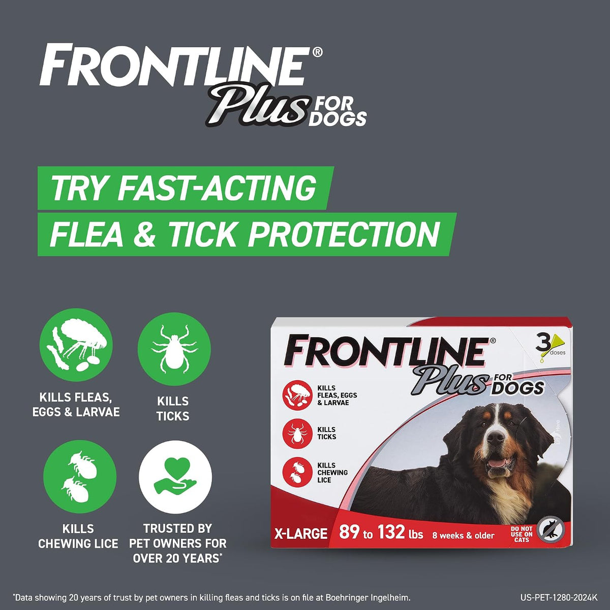 Frontline Gold monthly topical pest solution for large dogs three dose box