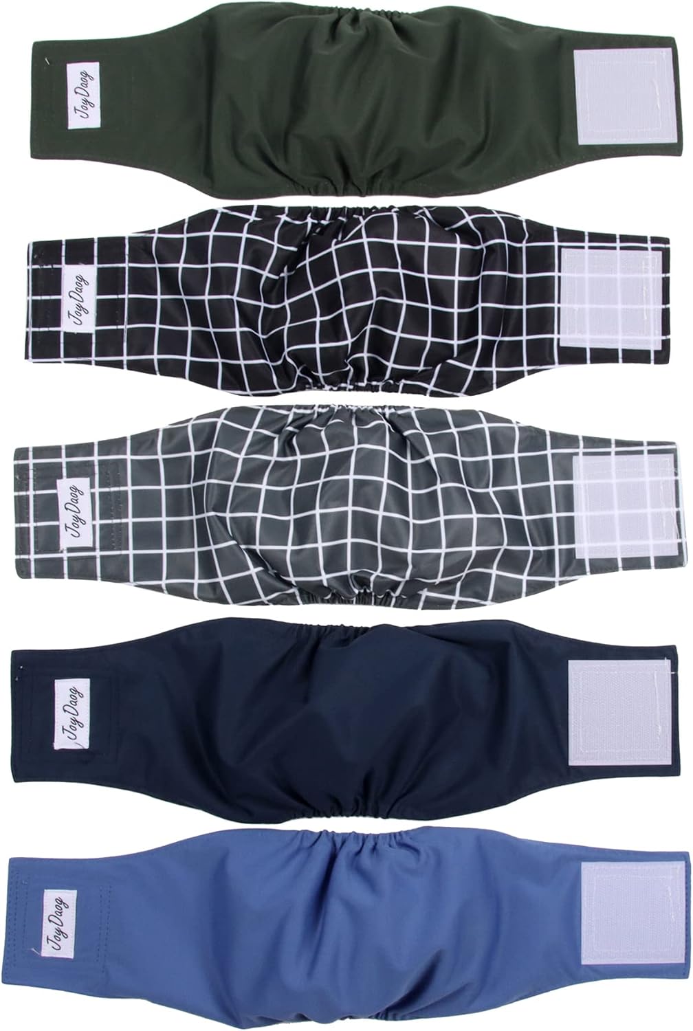 JoyDaog Reusable Dog Belly Bands for Male Dogs Diapers,5 Pack Premium Washable Dog Diapers Male Puppy Nappies Wrap,M - Image 13