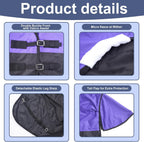 Gallopoff lightweight waterproof horse blanket purple and black color