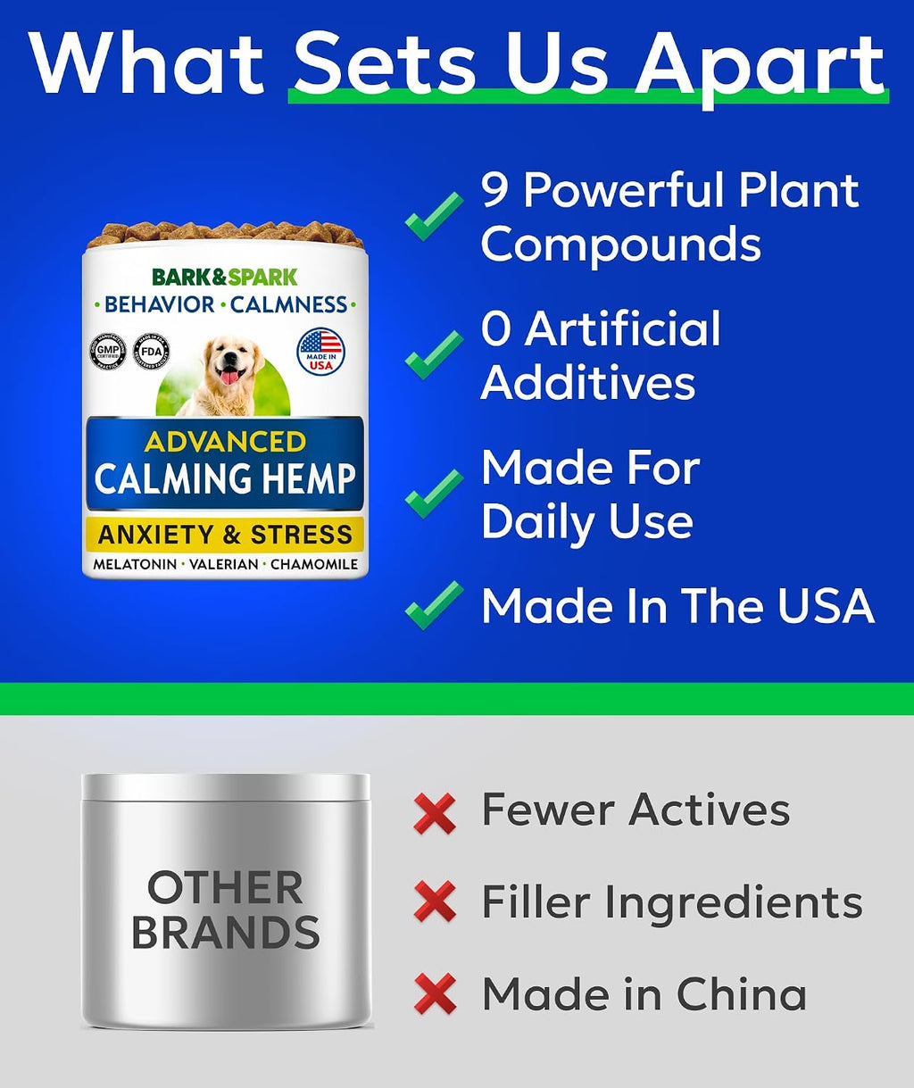 Bark And Spark natural sleep aid and anti anxiety supplement for all dog breeds