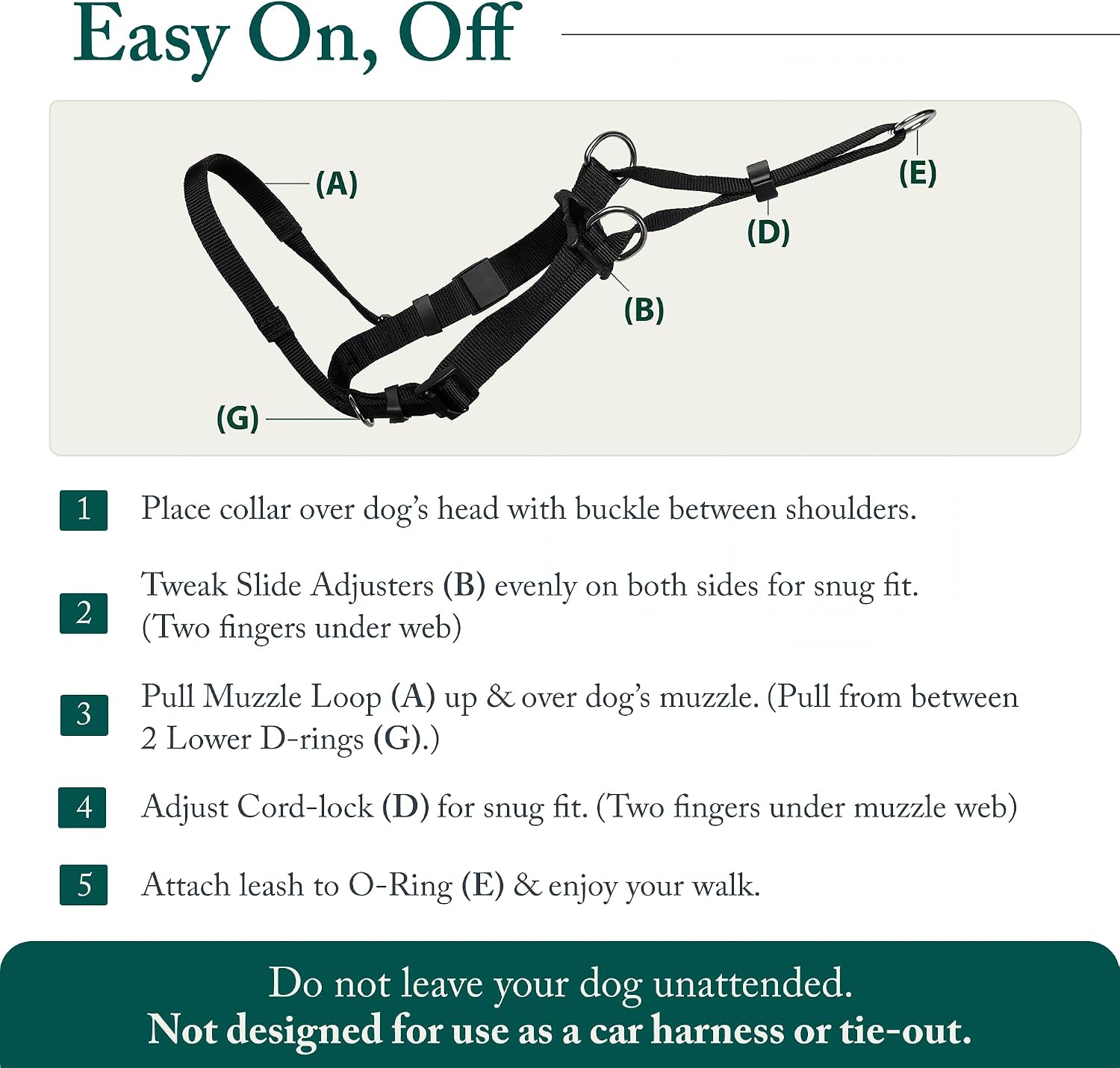 Sporn large breed no pull harness on a Labrador walking