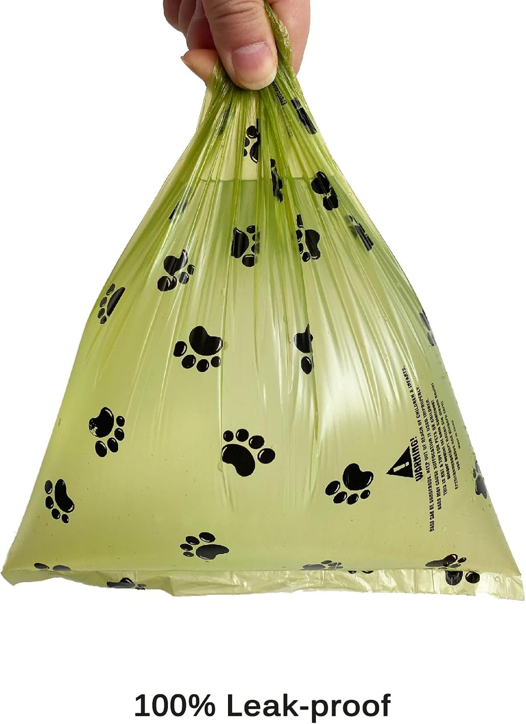 Compact 3 by 6 cm dog waste bag roll being loaded into a standard leash dispenser accessory.