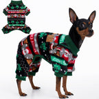 XPUDAC Dog Pajamas Fleece Dog Sweaters for Small Medium Dogs Girl Boy Soft Warm Winter Pet Clothes for Doggie Winter Christmas(Small) - Image 13