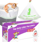 VoagLuk top entry litter box liners front view packaging