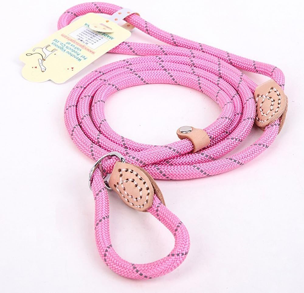 Red Brand 5 FT Adjustable Nylon Dog Rope Leash for Small Medium Dogs 10-80 lb Walking - Image 10