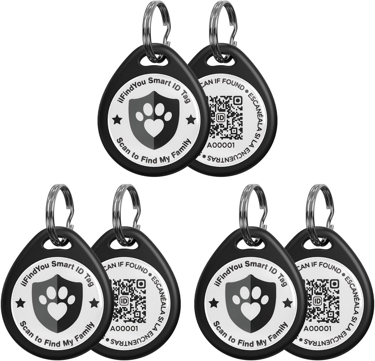 Cat Tags Personalized Small, QR Code Cat Name Tags for Kitten Collar, Scan Location Alerts, Pink S - Image 15