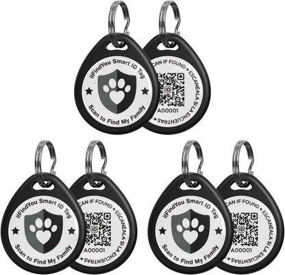 Cat Tags Personalized Small, QR Code Cat Name Tags for Kitten Collar, Scan Location Alerts, Pink S - Image 15